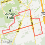 12km from Holly Meadow route map