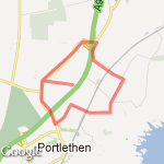 Portlethen/Findon route map