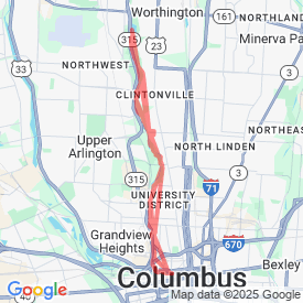 Run My Route - Running Map North Bank to Atrim- 10m
