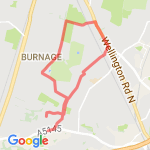 Drop off, McVities, Bridge, Home  route map