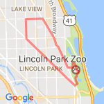 Lincoln Park Zoo Run route map