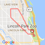Lincoln Park Zoo Run route map