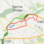Moss Bank Loop route map