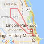 Lincoln Park Zoo Run route map