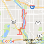 Slightly Longer 8 mile Loop route map