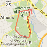 Campus circle route map
