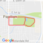 Hallock 5K route map