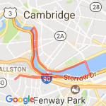 7 mile river run  route map