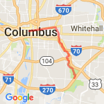 LaVeque to 3-creeks - 9.6m route map