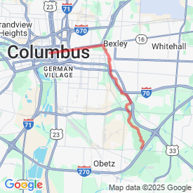 Run My Route - Running Map LaVeque to 3-creeks - 9.6m