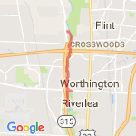 atrim to worthington - 7m route map