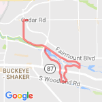 Southerly Park + Lee Loop route map