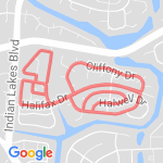 3.2 miles/5k+ route map