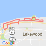 Lakewood Six Miler route map