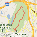 Garrett Mountain Loop route map