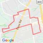 12km from Holly Meadow route map