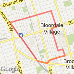 College St. route map