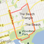 5 K work run route map