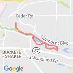 Lee Rd Loop route map