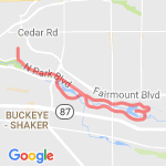 Second Lake route map