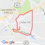 Coventry and MLK Loop route map