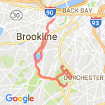 BAA Half Marathon Course route map