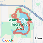walnut Creek lake route map