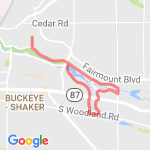 Southerly Park and Lee route map