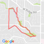 Lindenwood 1/2 route route map