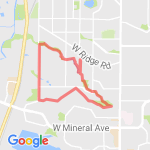 Lindenwood whole loop route map