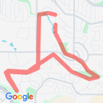 Lindenwood out and back route map