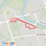 sumac to commissioners to boler to home route map