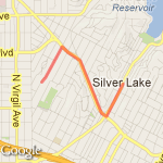 House to Berkely Ave route map