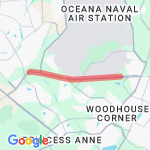 Dam Neck 7 mile run route map