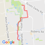 dog park to hilliard route map