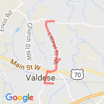 Running to church route map