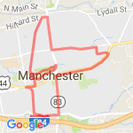 Manchester 8 mile route map