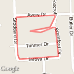 Almost a mile route map