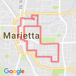 Forrest Gump 10k route map