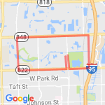 7 MILE HOLLYWOOD route map