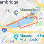 Charles River to Commons route map