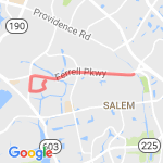 5 miles out and back route map