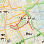 Vic Park 5.75 - 1 hr route map