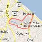 Around OV Golf Course route map