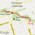 5 K Taylor Creek run route map