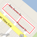 0.5mi Figure 8 run route map