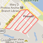 Pinewell Dash route map