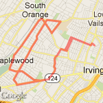 Long run 11mi route map
