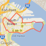 Southie Flat 7 Miles route map