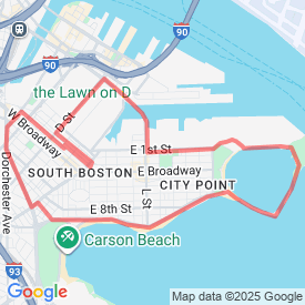 Southie Flat 7 Miles - 11.27 Km route in Boston